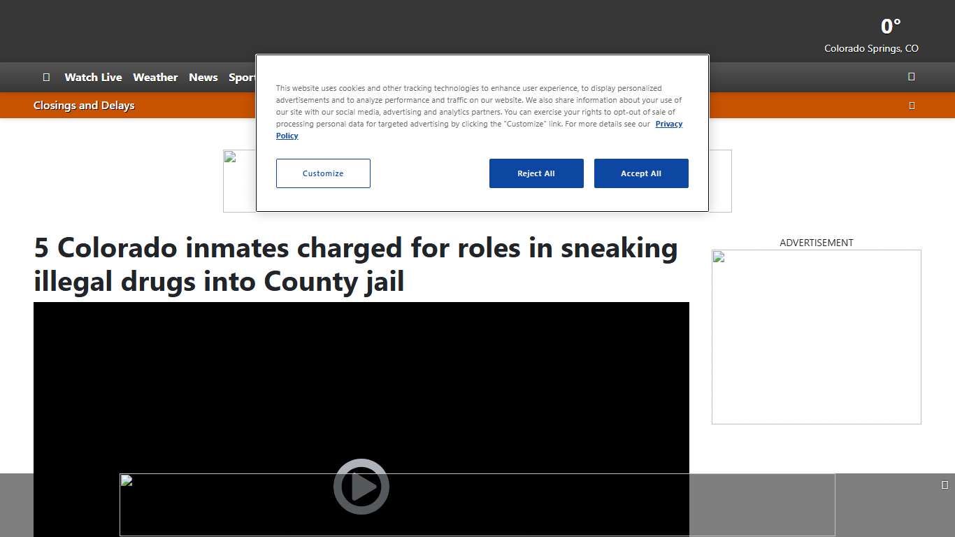 5 Colorado inmates charged for roles in sneaking illegal drugs into County jail